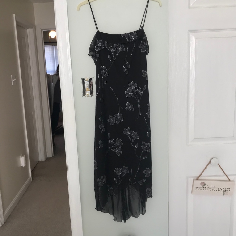 IZ Byer High Low Black Dress
